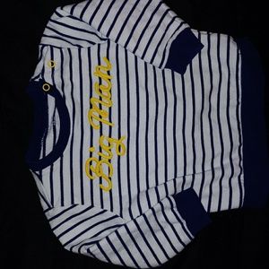 "Big Man" striped pullover